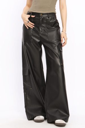 Cute Everyday Outfits, Outfit Inspo Casual Rock The Scene Leather Trousers