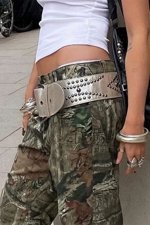 Cute Everyday Outfits, Outfit Inspo Casual Rock The Scene Metal Rivet Belt