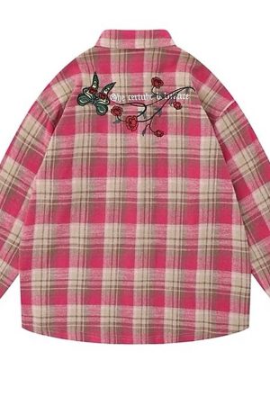 Cute Everyday Outfits, Outfit Inspo Casual Rose in Pocket Plaid Shirt