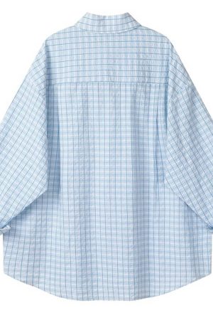 Cute Everyday Outfits, Outfit Inspo Casual Rue des Fleurs Pastel Plaid Loose Shirt