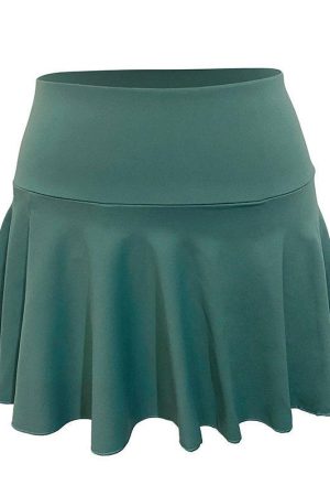 Cute Everyday Outfits, Outfit Inspo Casual Saint-Tropez Green Tennis Skirt