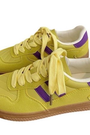 Cute Everyday Outfits, Outfit Inspo Casual Saturday School Sneakers in Yellow