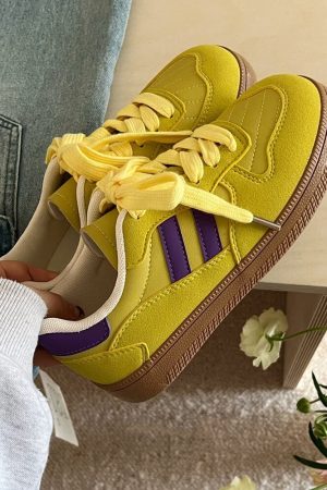 Cute Everyday Outfits, Outfit Inspo Casual Saturday School Sneakers in Yellow