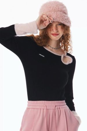 Cute Everyday Outfits, Outfit Inspo Casual Secret Crush Heart Cutout Top