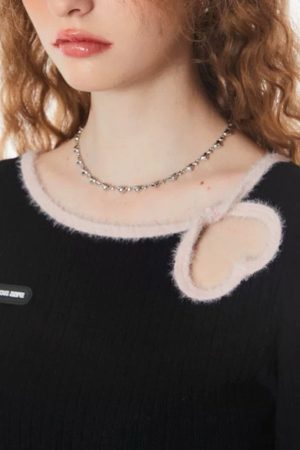 Cute Everyday Outfits, Outfit Inspo Casual Secret Crush Heart Cutout Top