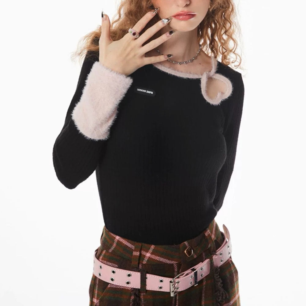 Cute Everyday Outfits, Outfit Inspo Casual Secret Crush Heart Cutout Top Cute Everyday Outfits, Outfit Inspo Casual Secret Crush Heart Cutout Top