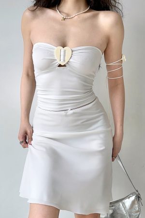 Cute Everyday Outfits, Outfit Inspo Casual Secret Crush Heart Tube Top