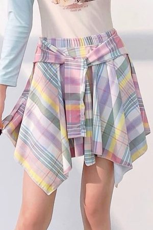 Cute Everyday Outfits, Outfit Inspo Casual Secret Crush Pastel Plaid Skirt