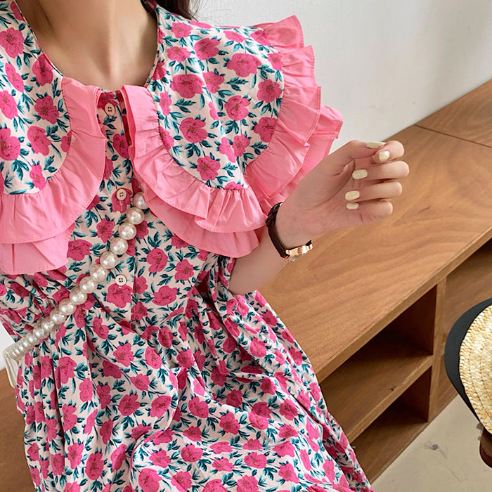 Cute Everyday Outfits, Outfit Inspo Casual Secret Garden Collar Floral Dress Cute Everyday Outfits, Outfit Inspo Casual Secret Garden Collar Floral Dress