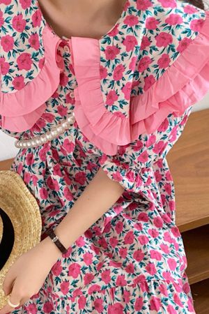 Cute Everyday Outfits, Outfit Inspo Casual Secret Garden Collar Floral Dress