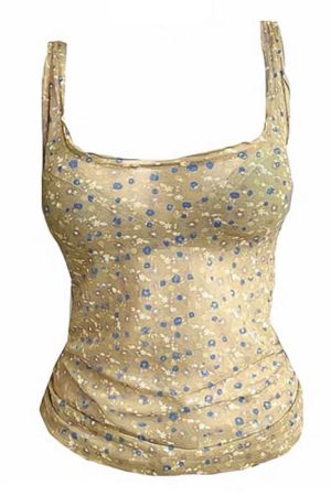 Cute Everyday Outfits, Outfit Inspo Casual Secret Garden Mesh Tank Top