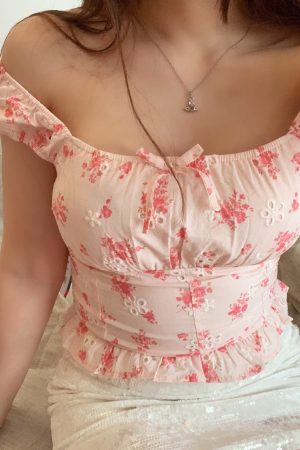 Cute Everyday Outfits, Outfit Inspo Casual Secret Garden Milkmaid Top