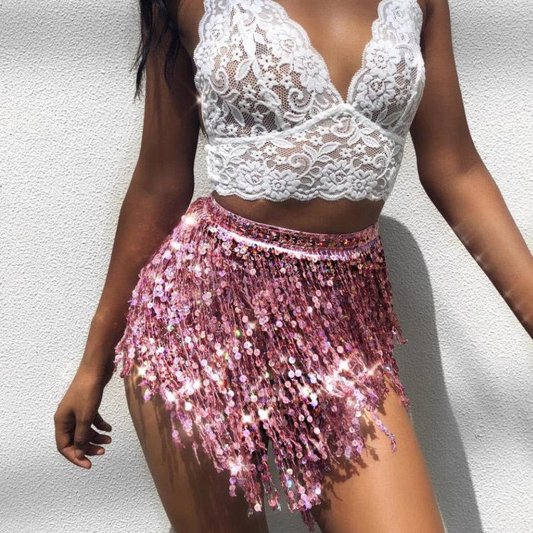 Cute Everyday Outfits, Outfit Inspo Casual Sequin Fringe Skirt Cute Everyday Outfits, Outfit Inspo Casual Sequin Fringe Skirt