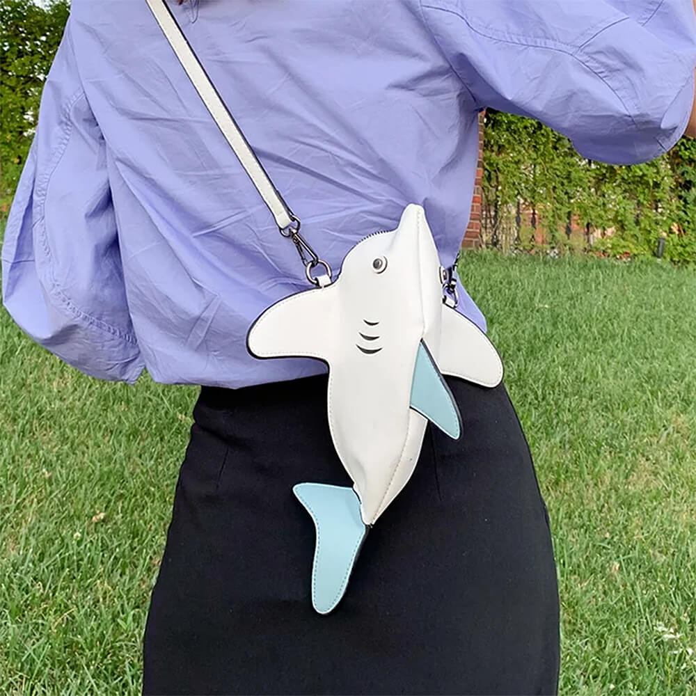 Cute Everyday Outfits, Outfit Inspo Casual Shark-Shaped Crossbody Bag Cute Everyday Outfits, Outfit Inspo Casual Shark-Shaped Crossbody Bag