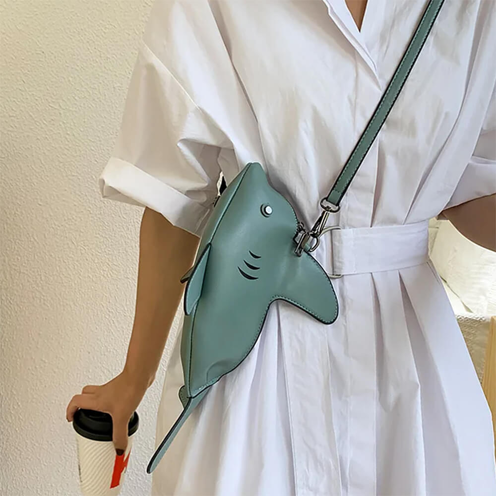 Cute Everyday Outfits, Outfit Inspo Casual Shark-Shaped Crossbody Bag Cute Everyday Outfits, Outfit Inspo Casual Shark-Shaped Crossbody Bag
