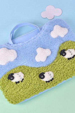 Cute Everyday Outfits, Outfit Inspo Casual Sheep Embroidery Aesthetic Handbag