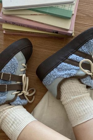 Cute Everyday Outfits, Outfit Inspo Casual Sherpa Buckle Straps Sneakers