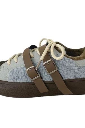 Cute Everyday Outfits, Outfit Inspo Casual Sherpa Buckle Straps Sneakers