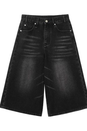 Cute Everyday Outfits, Outfit Inspo Casual Skater Girl Denim Baggy Shorts