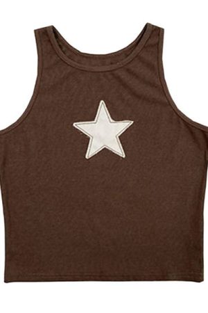 Cute Everyday Outfits, Outfit Inspo Casual Skater Girl Star Tank Top