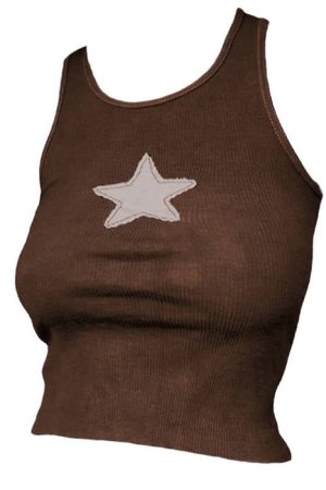 Cute Everyday Outfits, Outfit Inspo Casual Skater Girl Star Tank Top