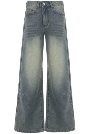 Cute Everyday Outfits, Outfit Inspo Casual Skater Girl Washed Wide-Leg Jeans