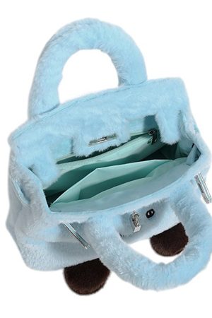 Cute Everyday Outfits, Outfit Inspo Casual Smiling Face Plush Handbag