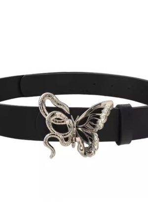 Cute Everyday Outfits, Outfit Inspo Casual Snake and Butterfly Buckle Belt