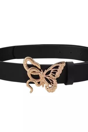 Cute Everyday Outfits, Outfit Inspo Casual Snake and Butterfly Buckle Belt