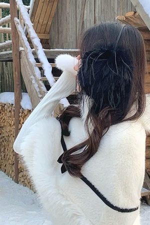 Cute Everyday Outfits, Outfit Inspo Casual Soft Girl Aesthetic Faux Fur Earmuffs