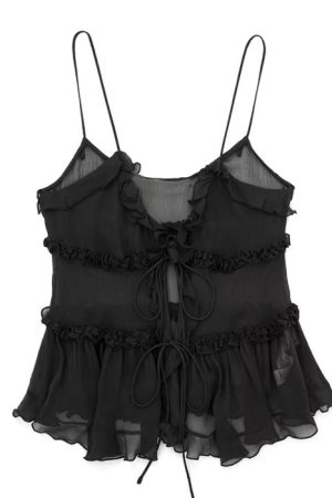 Cute Everyday Outfits, Outfit Inspo Casual Soft Girl Aesthetic Ruffle Top