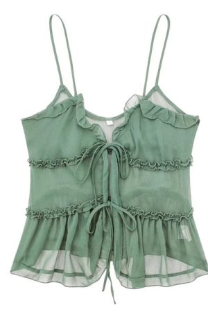 Cute Everyday Outfits, Outfit Inspo Casual Soft Girl Aesthetic Ruffle Top