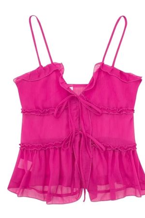 Cute Everyday Outfits, Outfit Inspo Casual Soft Girl Aesthetic Ruffle Top