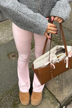 Cute Everyday Outfits, Outfit Inspo Casual Soft Girl Bardot Top & Flare Pants Co-Ord