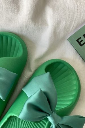 Cute Everyday Outfits, Outfit Inspo Casual Soft Girl Bow Foam Street Slippers