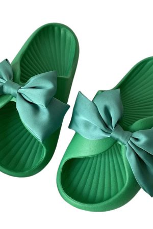 Cute Everyday Outfits, Outfit Inspo Casual Soft Girl Bow Foam Street Slippers