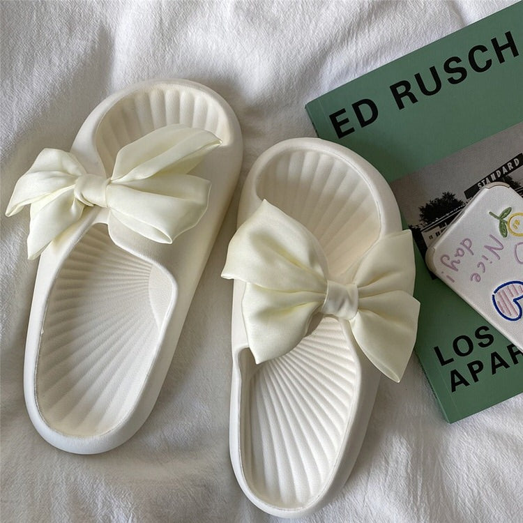Cute Everyday Outfits, Outfit Inspo Casual Soft Girl Bow Foam Street Slippers Cute Everyday Outfits, Outfit Inspo Casual Soft Girl Bow Foam Street Slippers
