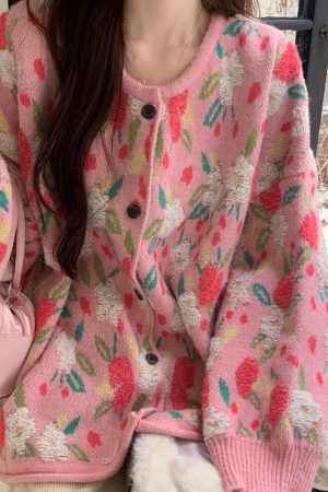 Cute Everyday Outfits, Outfit Inspo Casual Soft Girl Floral Cardigan