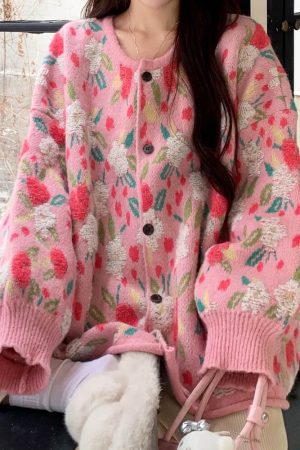 Cute Everyday Outfits, Outfit Inspo Casual Soft Girl Floral Cardigan
