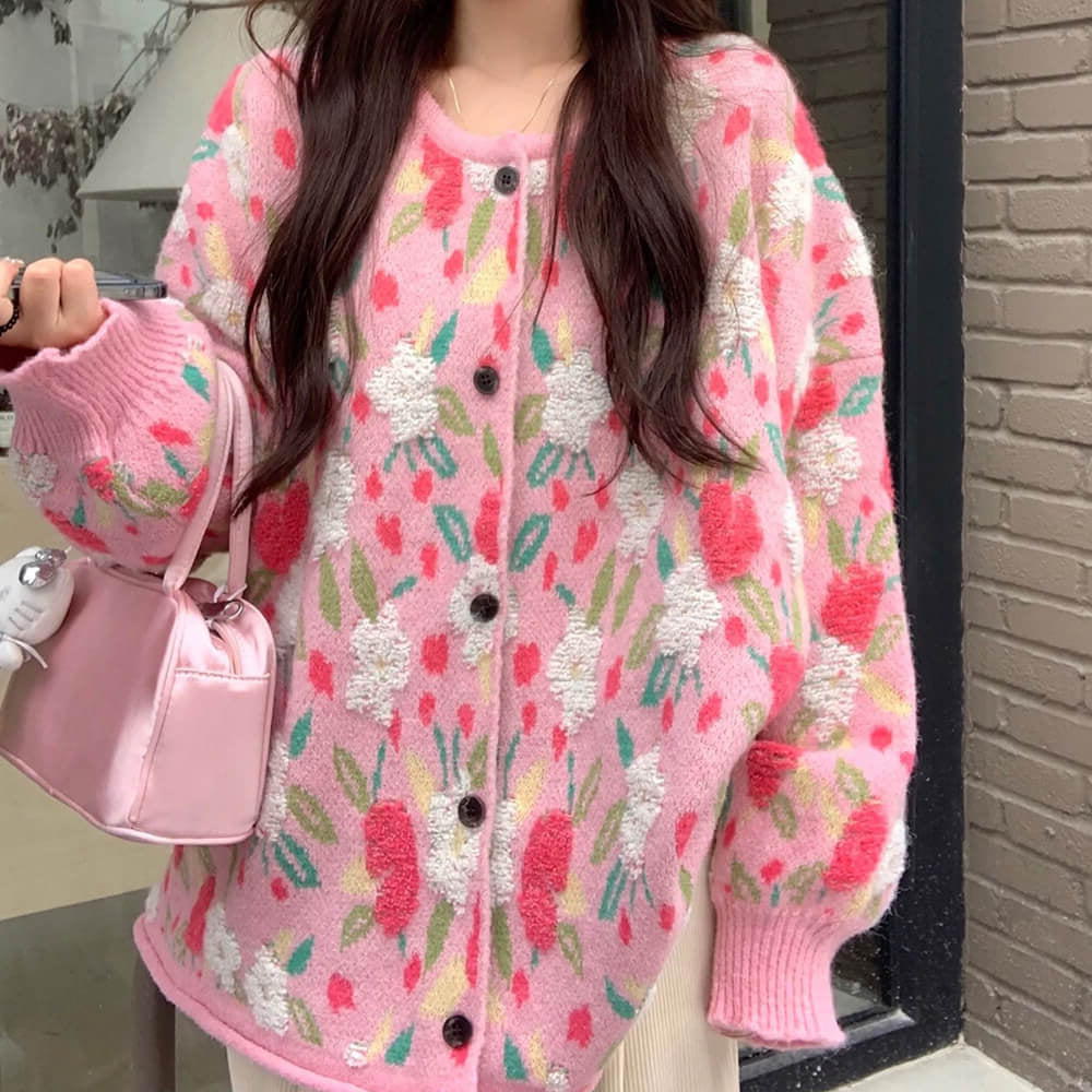 Cute Everyday Outfits, Outfit Inspo Casual Soft Girl Floral Cardigan