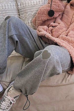 Cute Everyday Outfits, Outfit Inspo Casual Soft Girl Heart Joggers