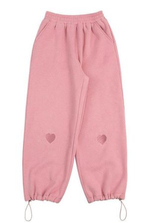 Cute Everyday Outfits, Outfit Inspo Casual Soft Girl Heart Joggers