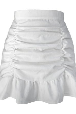 Cute Everyday Outfits, Outfit Inspo Casual Soft Girl Ruffle Mini Skirt