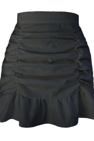 Cute Everyday Outfits, Outfit Inspo Casual Soft Girl Ruffle Mini Skirt