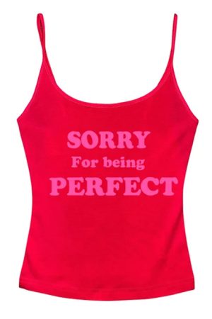Cute Everyday Outfits, Outfit Inspo Casual Sorry For Being Perfect Tank Top