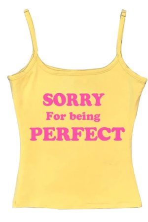 Cute Everyday Outfits, Outfit Inspo Casual Sorry For Being Perfect Tank Top
