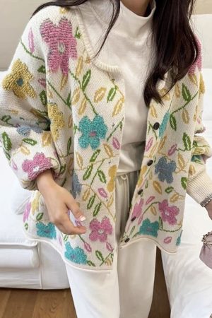 Cute Everyday Outfits, Outfit Inspo Casual Spring Garden Knit Jacket