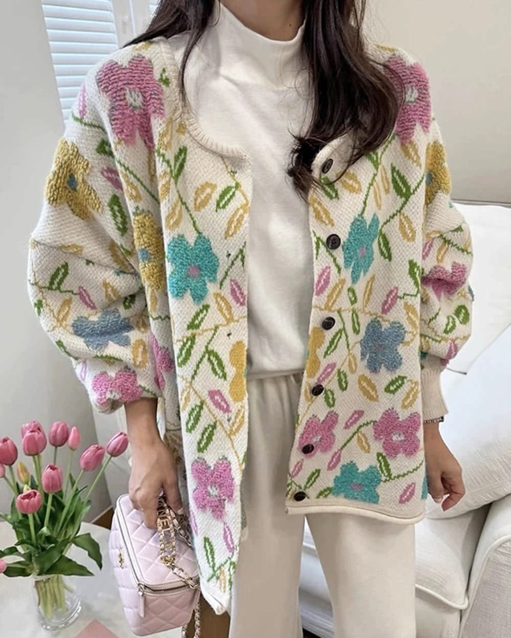 Cute Everyday Outfits, Outfit Inspo Casual Spring Garden Knit Jacket Cute Everyday Outfits, Outfit Inspo Casual Spring Garden Knit Jacket