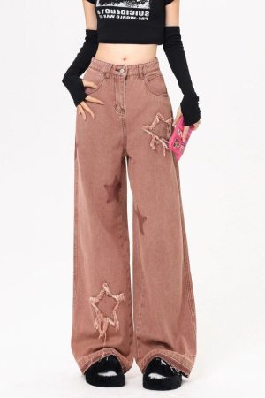 Cute Everyday Outfits, Outfit Inspo Casual Star Aesthetic Pink Jeans