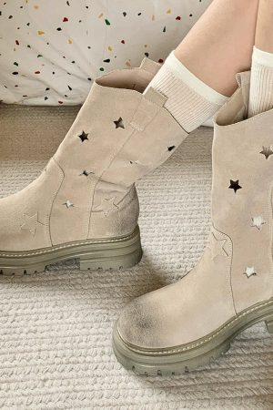 Cute Everyday Outfits, Outfit Inspo Casual Star Cut-Out Boots